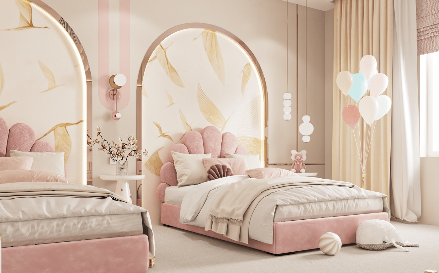 3ds max architecture archviz bedroom design CGI corona interior design  modern Render visualization