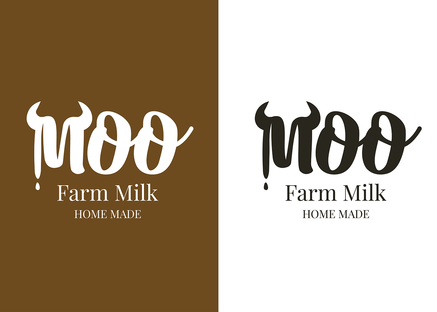 cow milk farm Logo Design Graphic Designer adobe illustrator