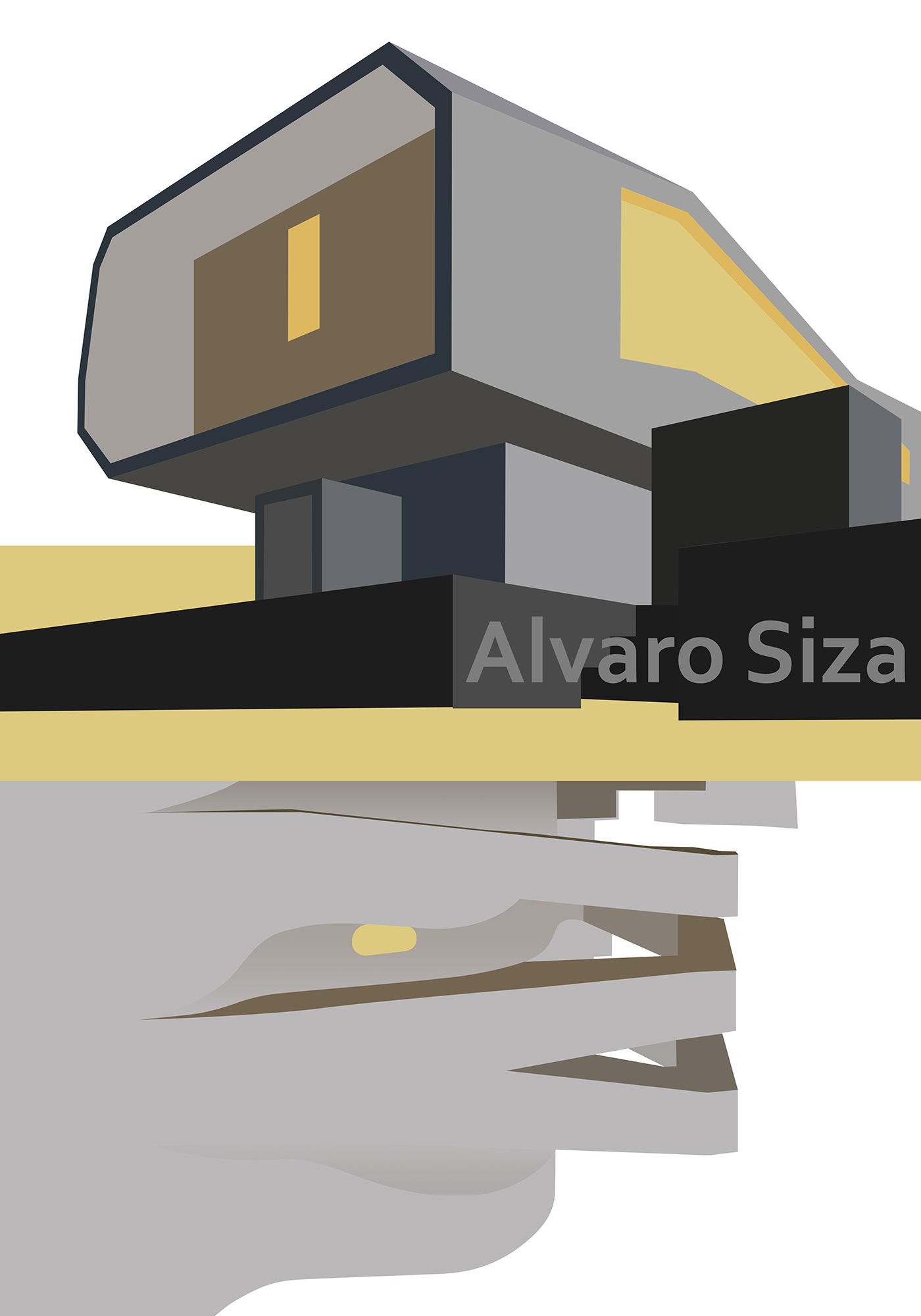 Alvaro Siza architecture poster banner designer Socialmedia Graphic Designer Adobe Photoshop графический дизайн Плакатная графика