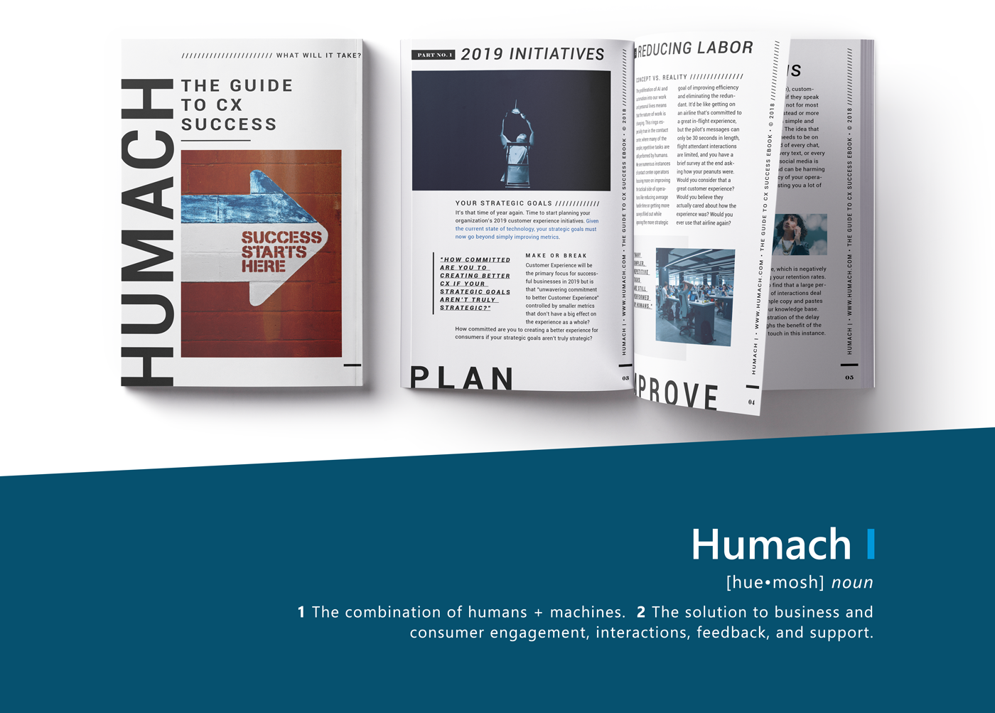 humach customer experience user experience ebook publication editorial eBook design innovation Brand awareness branding  ux Corporate Identity Communication Design information architecture 