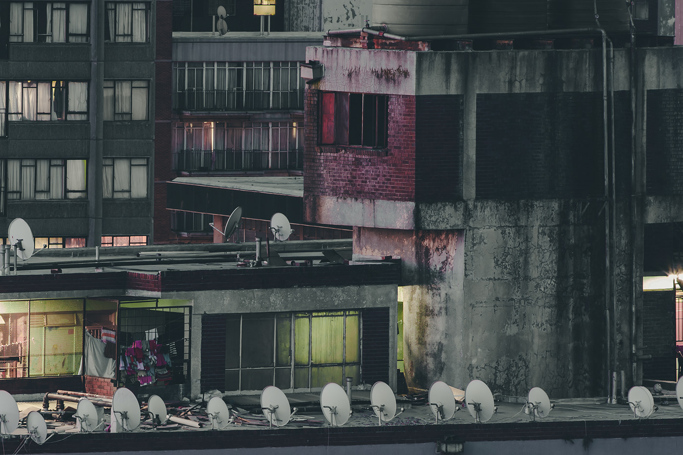 night long exposure Urban low light south africa johannesburg neon city Dystopia light