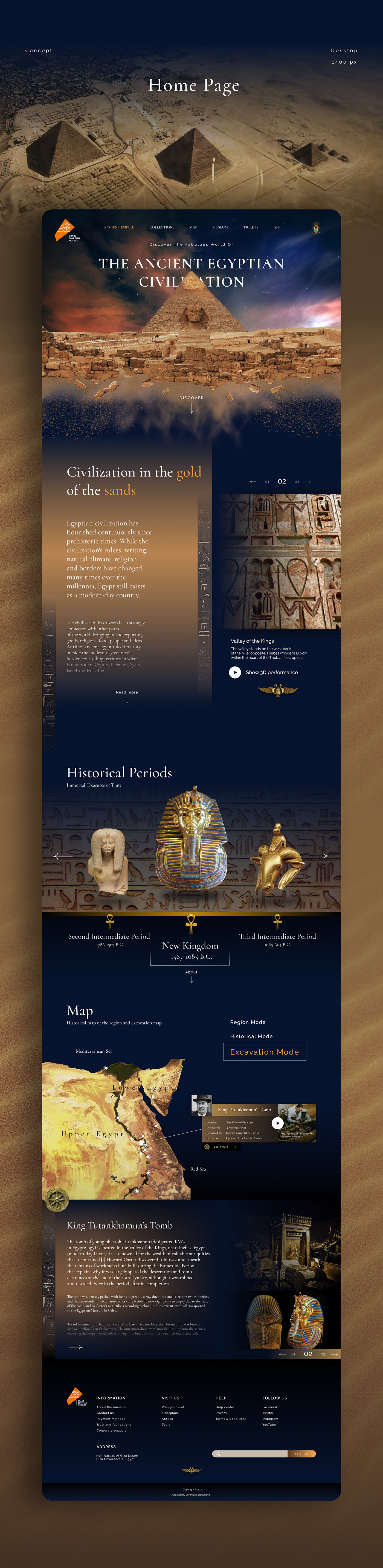 egypt Egyptianmuseum Mobile app museum MUSEUMDESIGN ui design UI/UX user interface UX design Webdesign