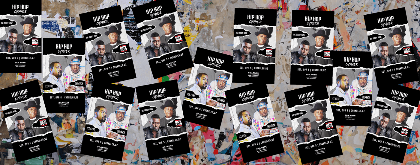 hip hop concert music event Music Festival street style graphic design  marketing   music hip hop culture rap