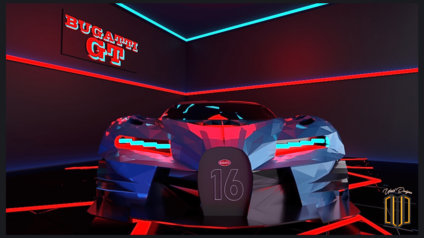 bugatti Bugatti Chiron model modern car carrender 3D 3drender rendering vray render