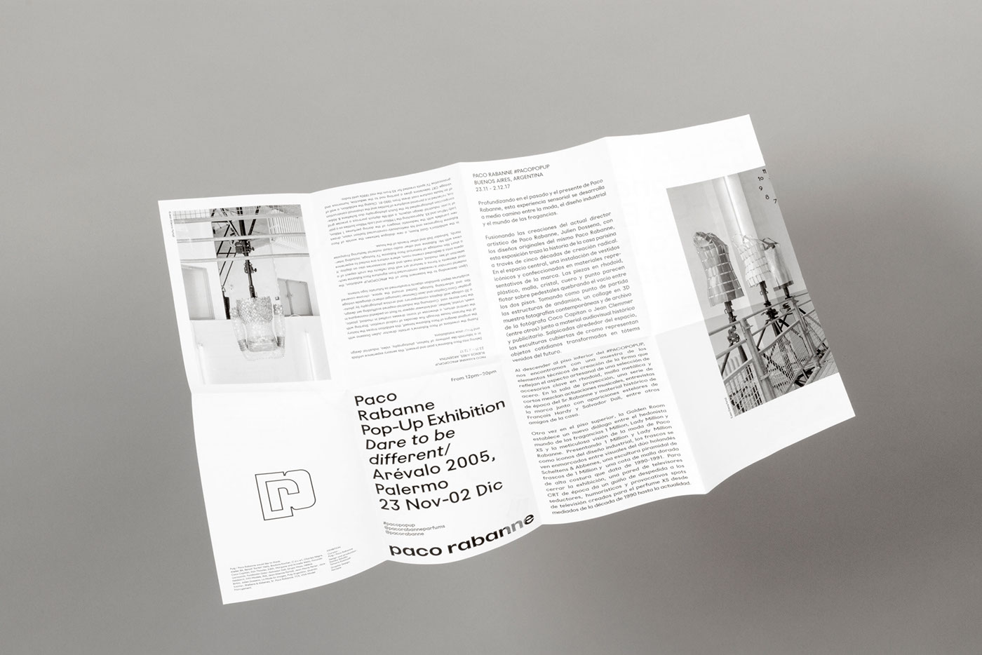 Paco Rabanne typography   art direction  Communication Design editorial Exhibition  graphic design  print