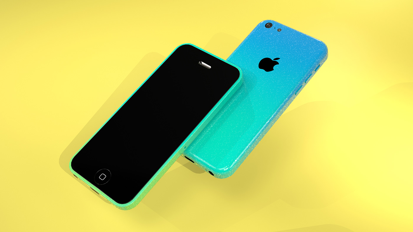 apple cinema 4d iphone photo realistic rendering product design  rendering