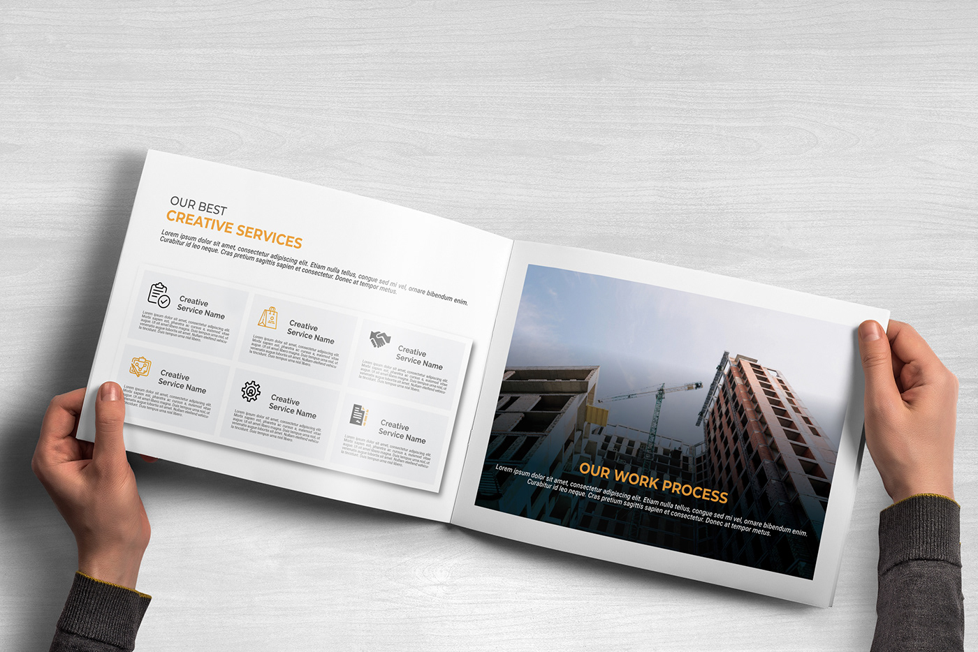 Construction Company Profile Brochure FREE Template