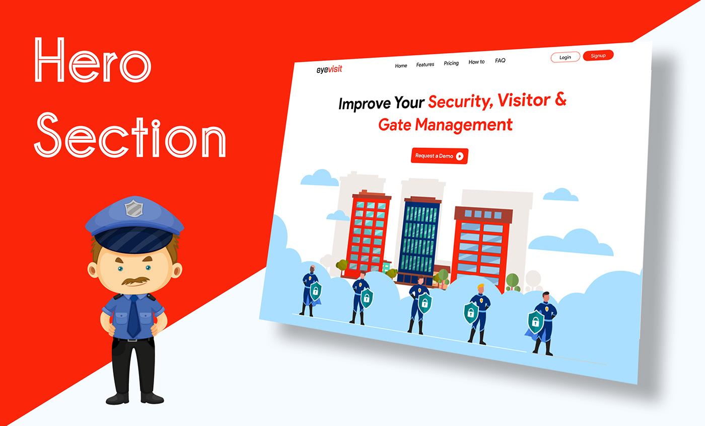 Hero section of SECURITY MANAGEMENT SERVICES website