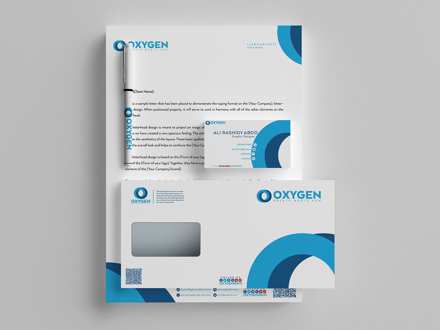 visual branding  oxygen marketing   agency social media logo brand identity