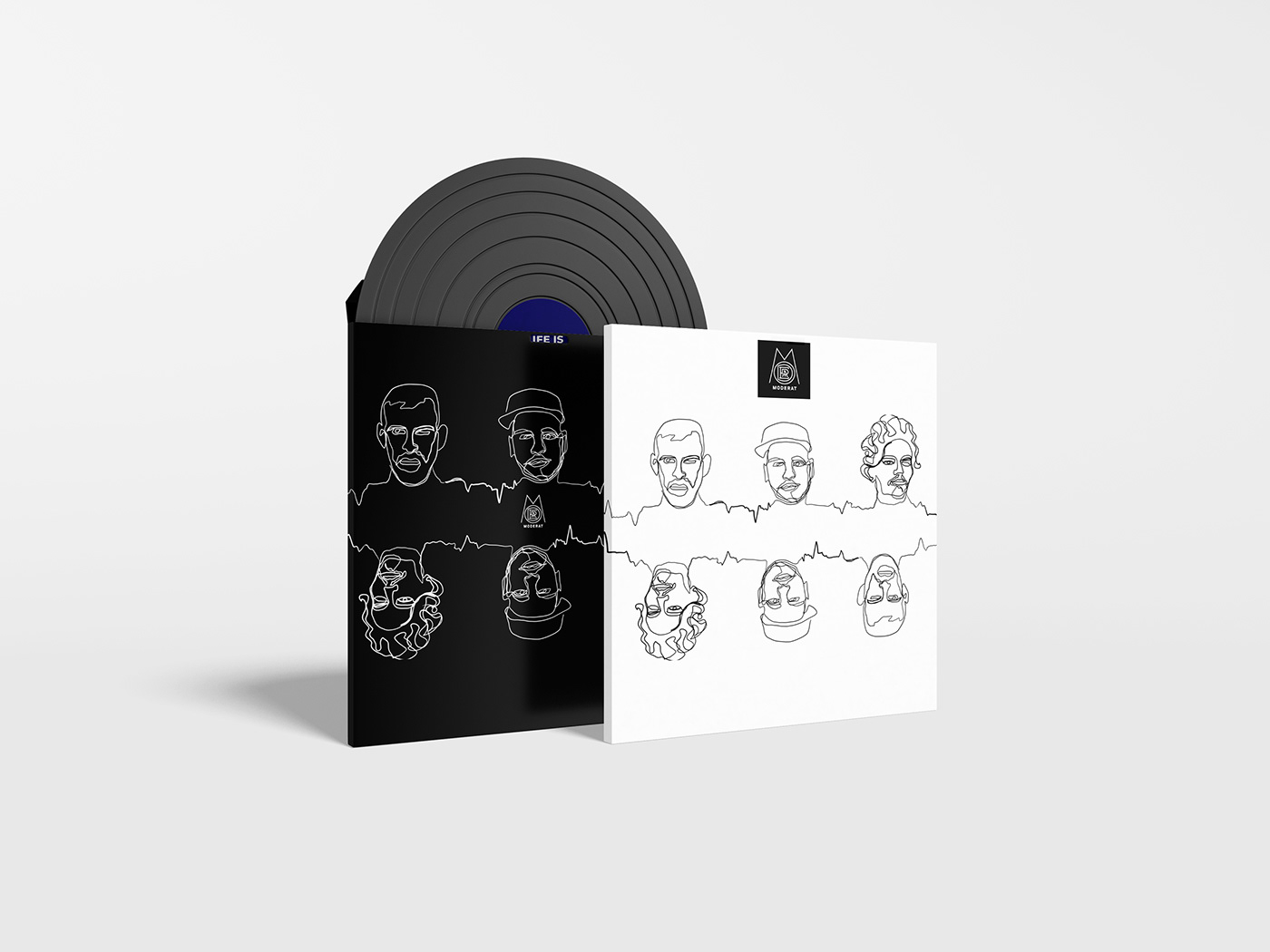 coverart coverdesign dj electrohouse lineart music vinyl Packaging visual identity designer