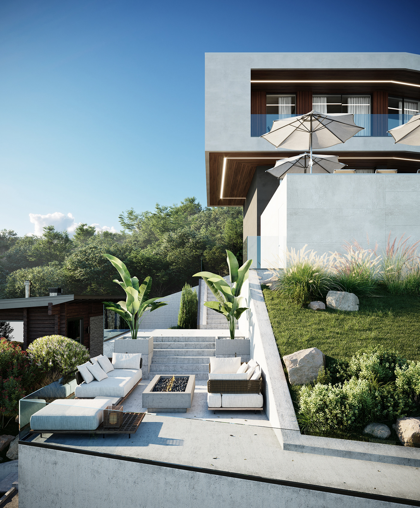 architecture house Render Villa visualization