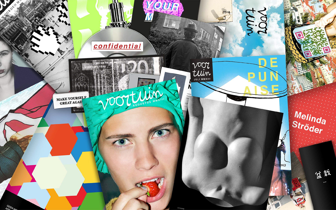 voortuin magazine stack Indiemag ILLUSTRATION  collage conceptual