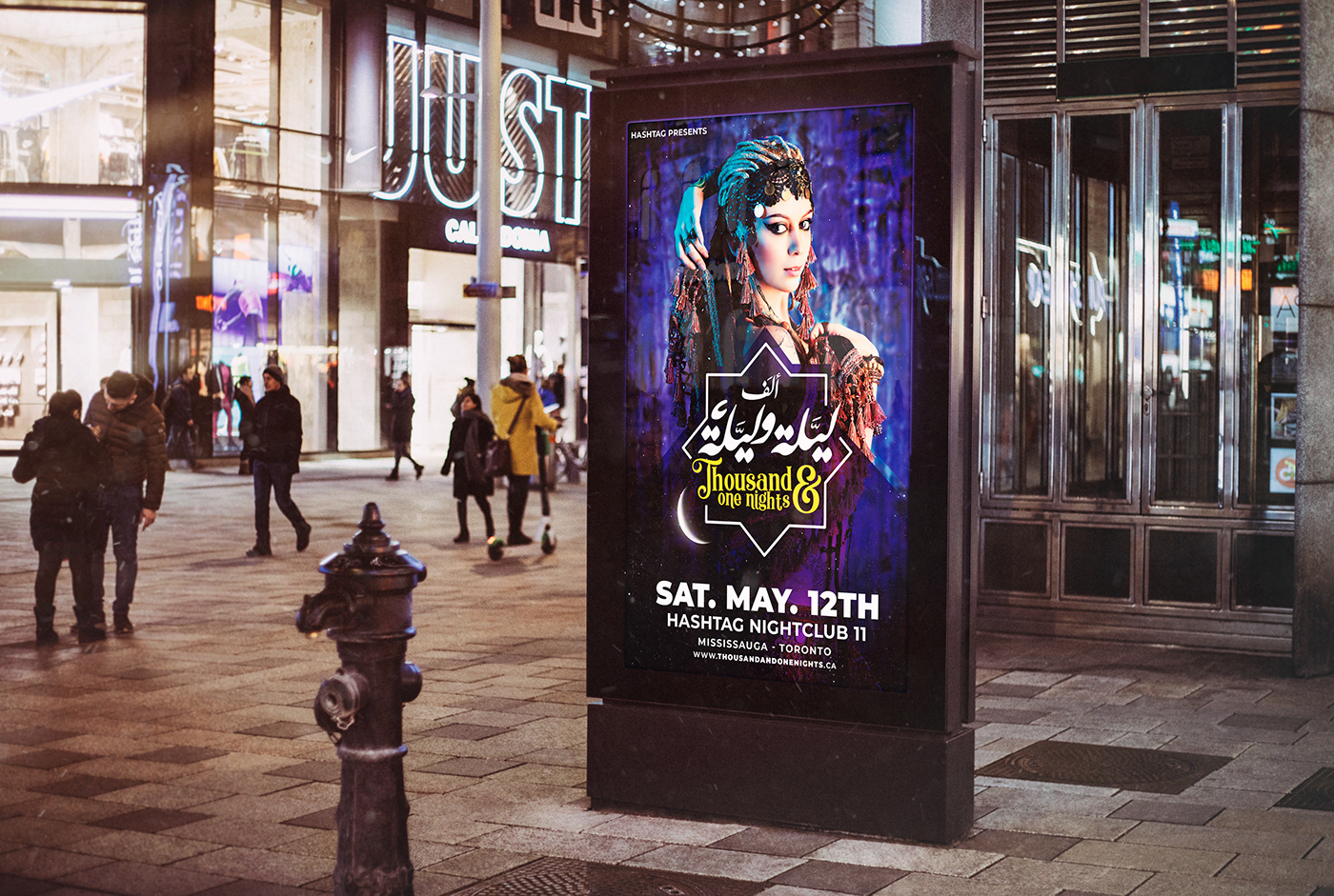 belly dancer Canada nights oriental poster Thousand and One Toronto