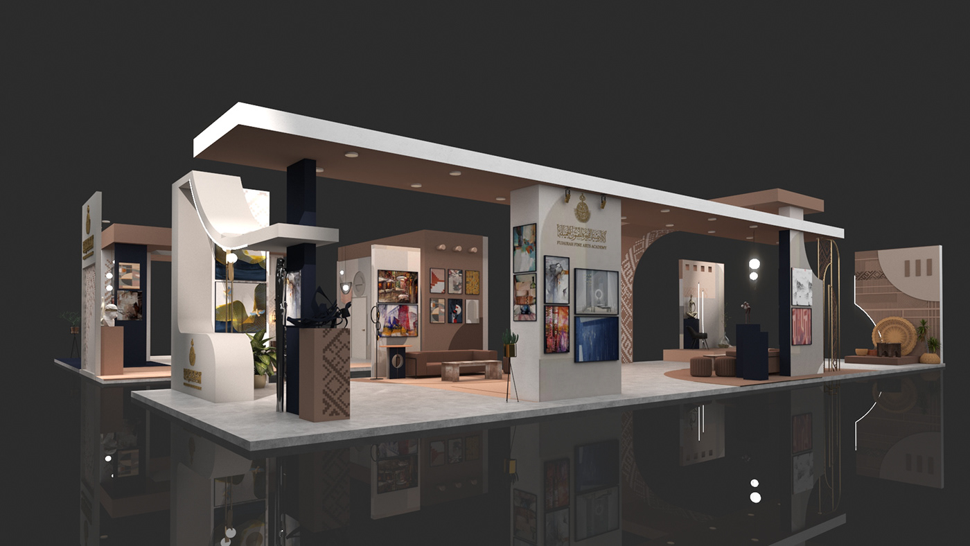 interior design  UAE traditional modern Stand minimal Display color palette geometric dreamscape