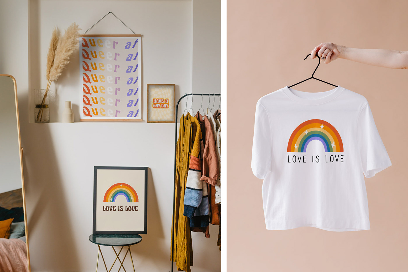 70s gay groovy LGBT Love pride pride month queer rainbow Retro