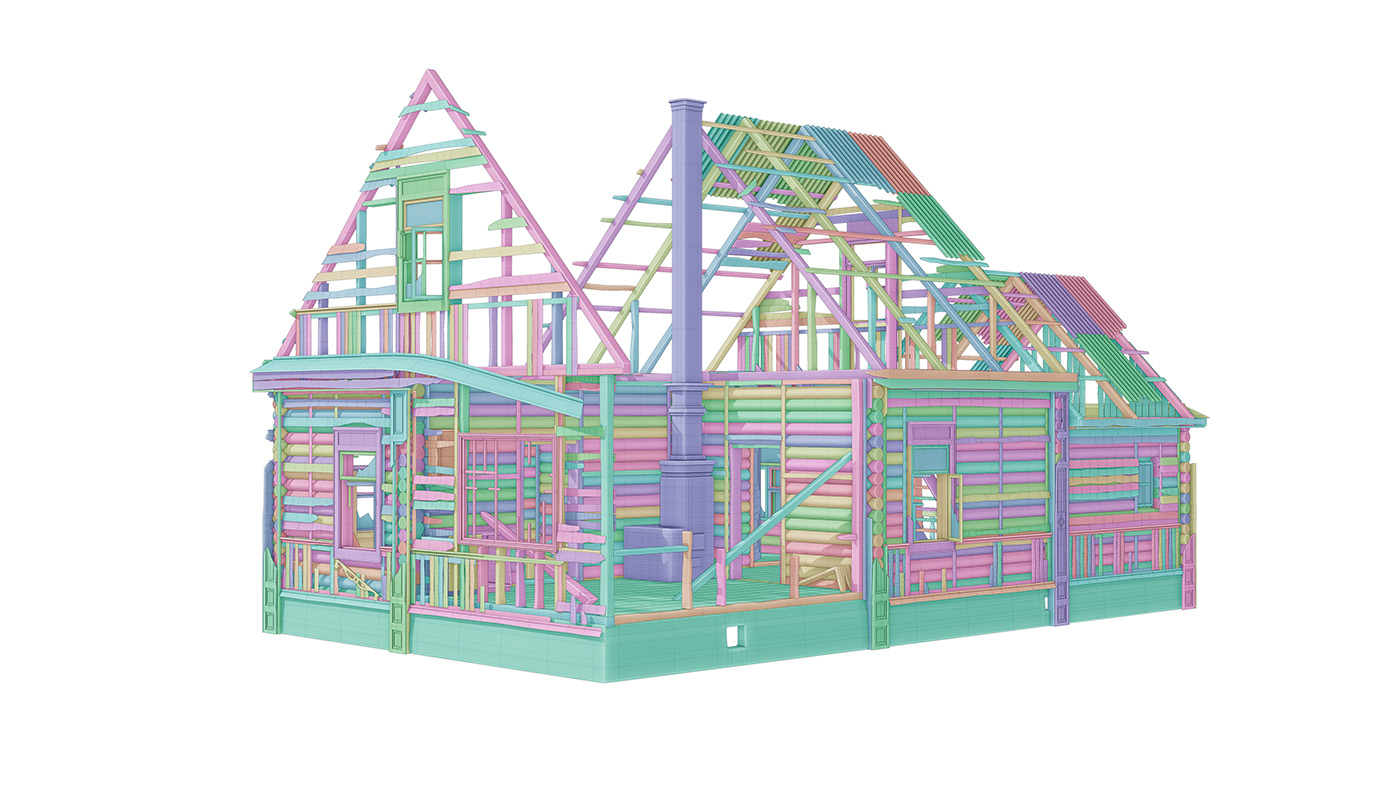 building architecture 3D Render visualization blender 3d modeling design Substance Painter texturing