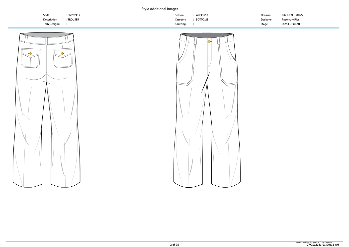 apparel appareldaily mensapparel mensdesign mensfashion Menswear technicaldesign technicaldesigner techpack trouser