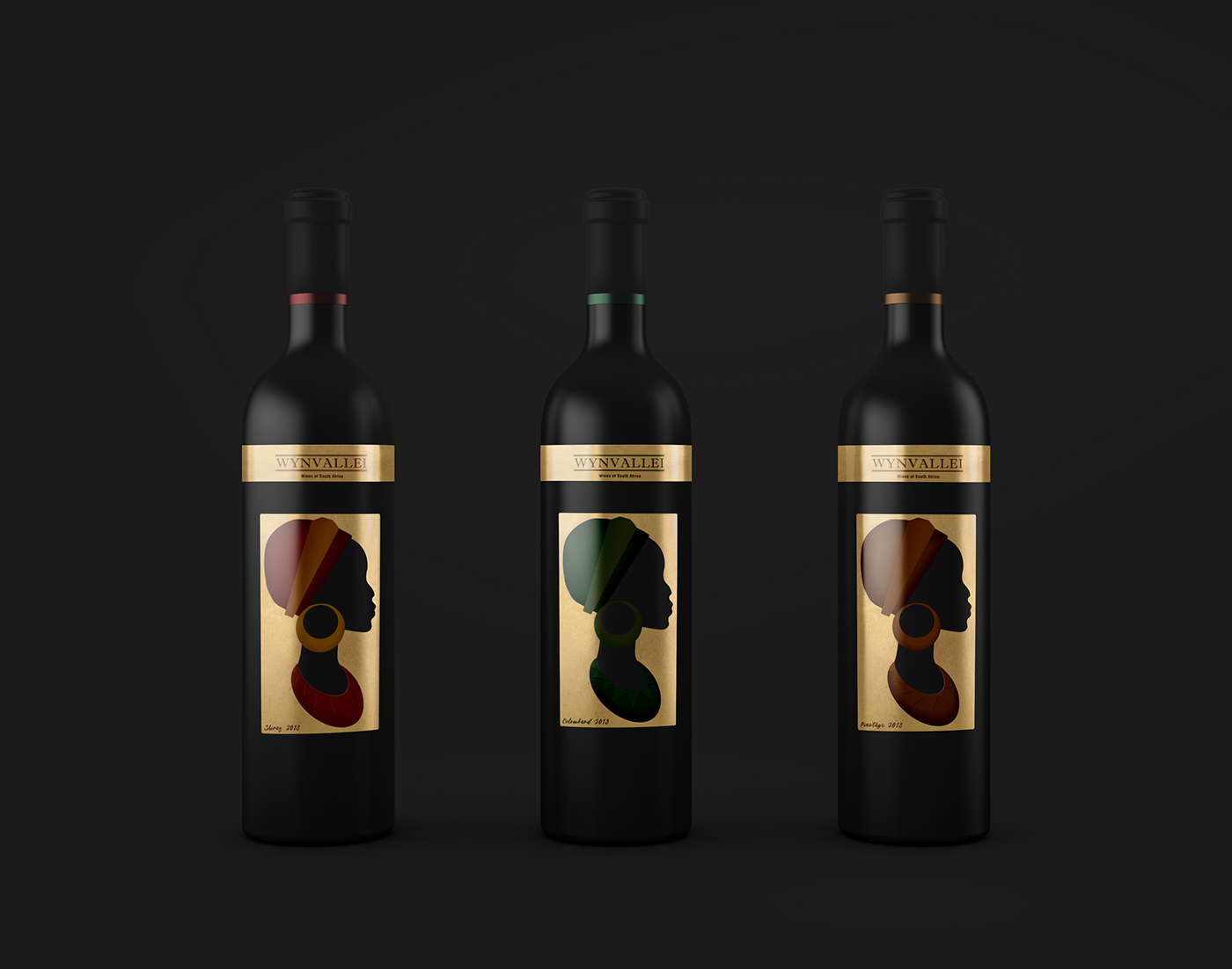 wine Label design bottle africa wynvallei wines_of_south_africa southafrica