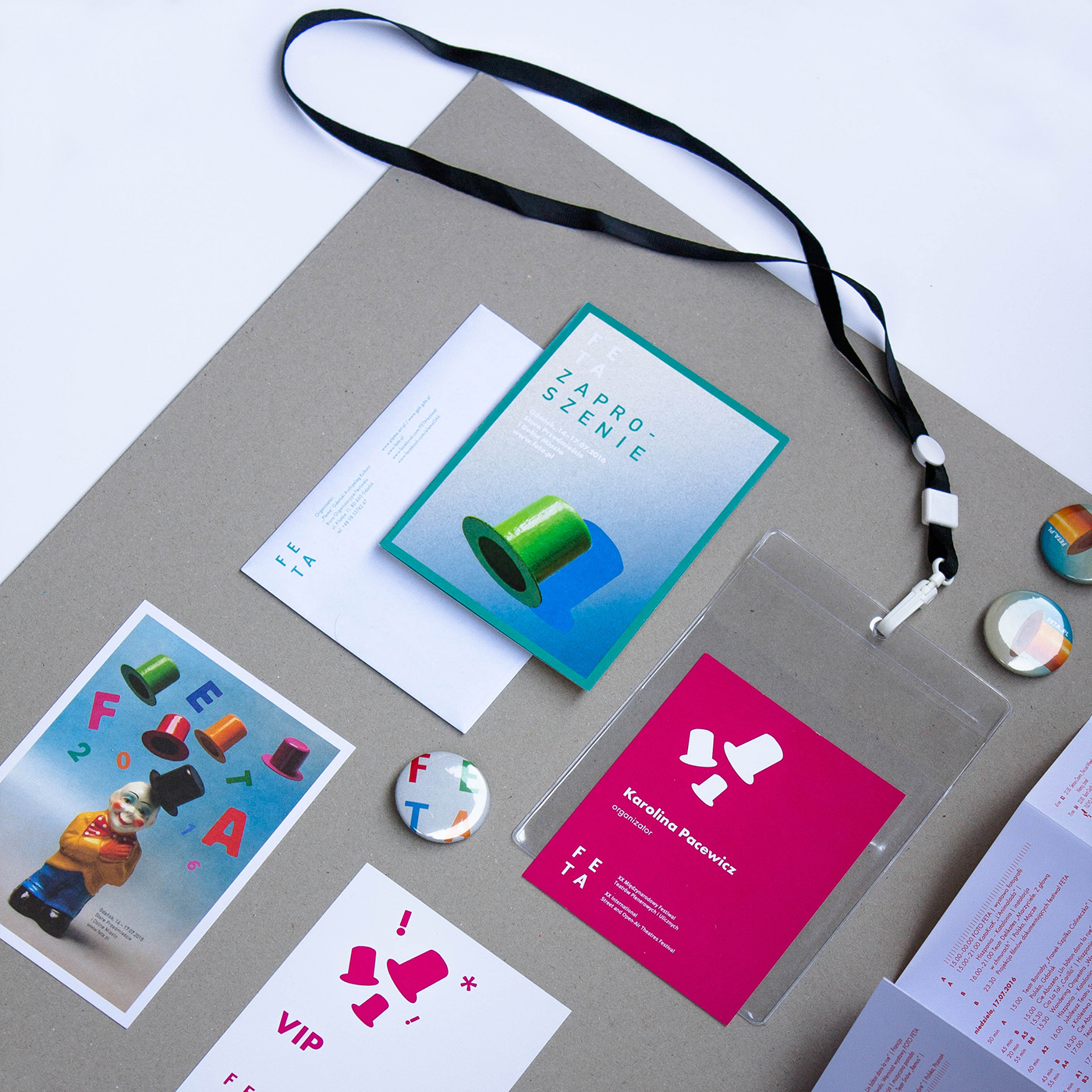 visual identity festival Printing colors Invitation brochure design