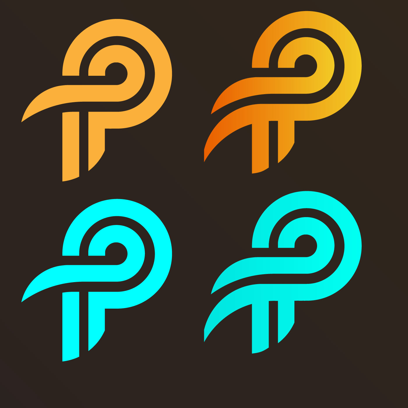 Logo Design, pp Logo Design, Letter Logo.