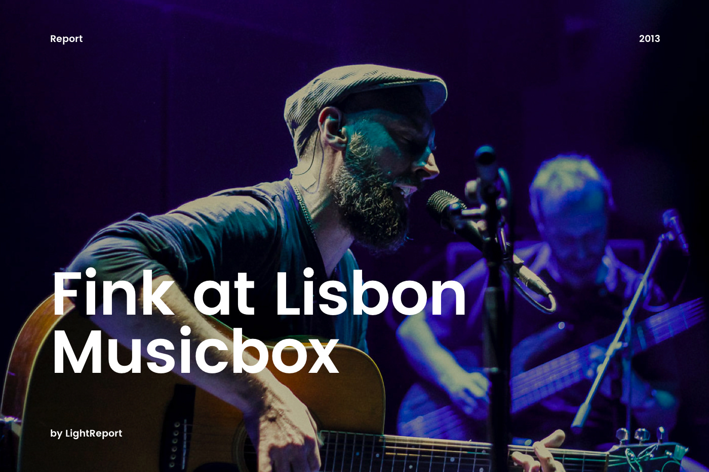 fink MusicBox concert live Lightreport
