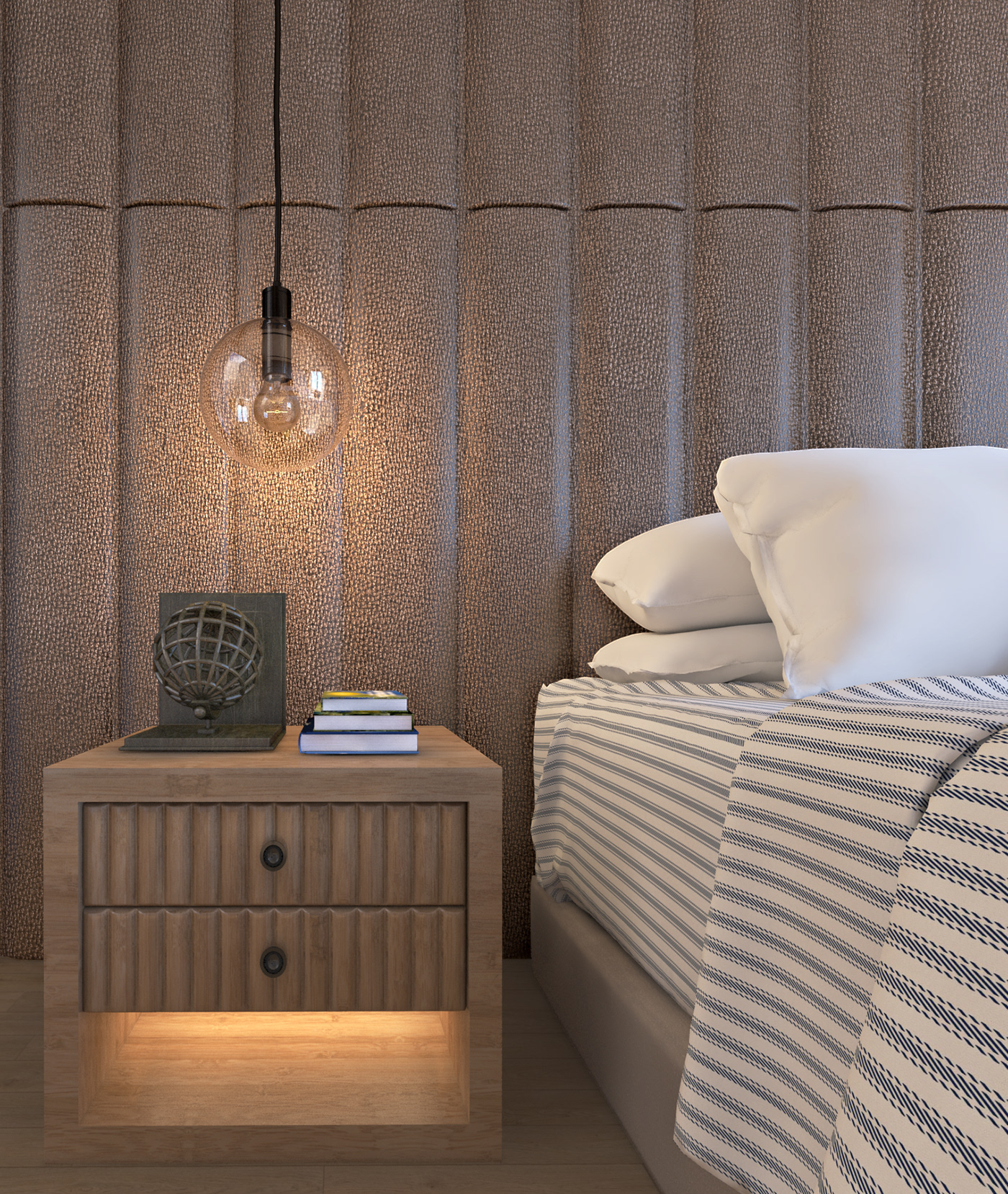 bedroom bedroomdesign bedroominterior realisticinterior rendering 3dsmax 3drendering interiorrendering Photography  scandevianinterior