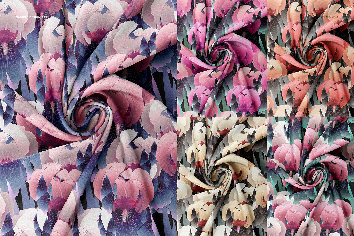 mock-up Mockup mockups template creatsy fabric fabrics Textiles Fashion  Silks