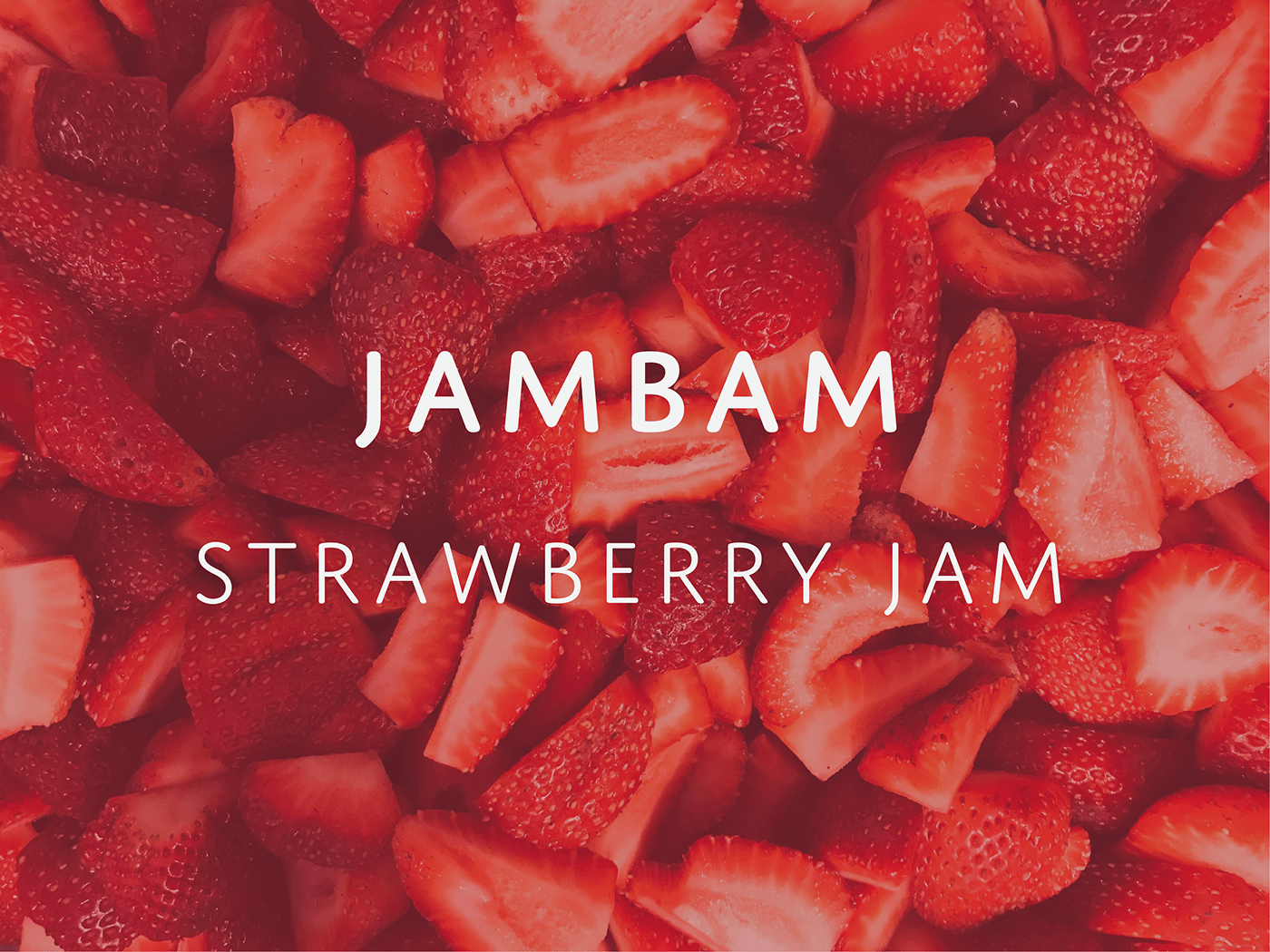 branding  graphic design  Illustrator jam jambam jar logo Logo Design strawberry studiorekk