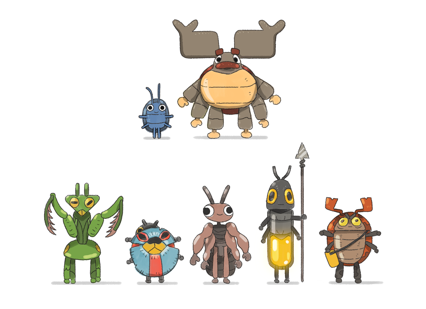 beetle bug characters plastic story