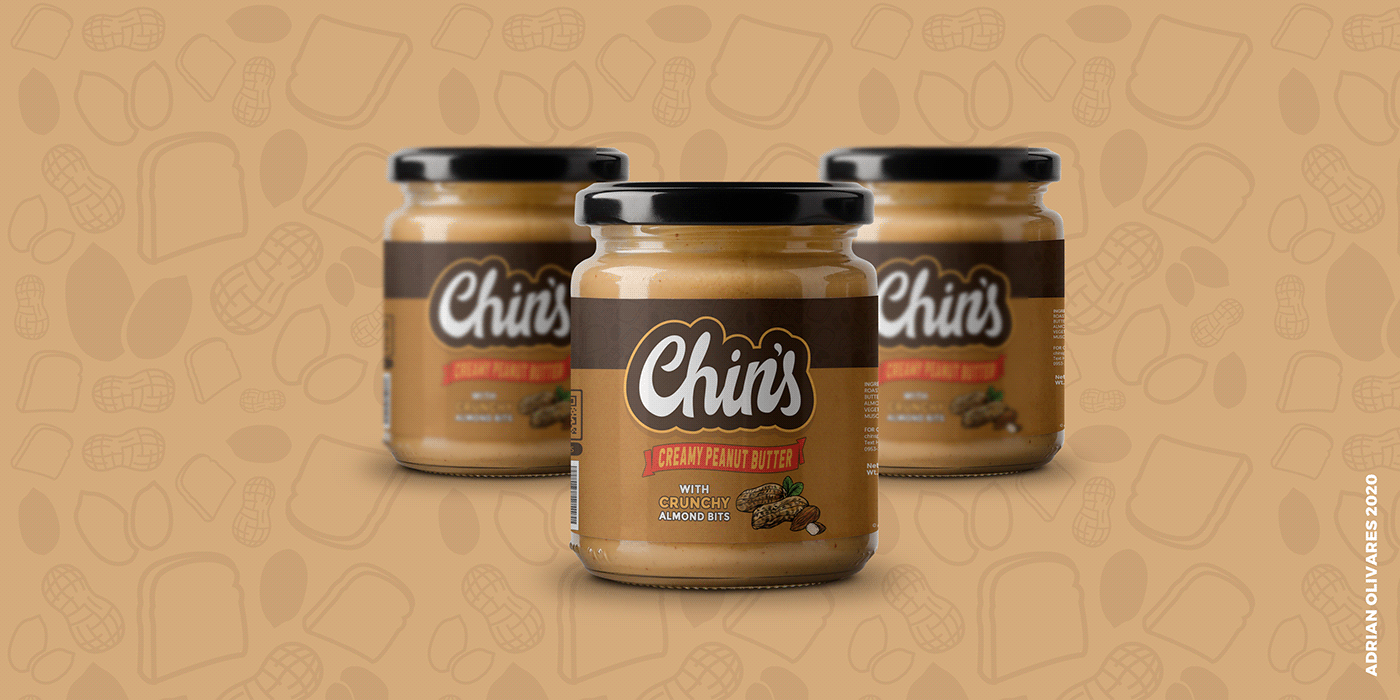 almonds ILLUSTRATION  Illustrator Label label design Packaging packaging design peanut peanut butter photoshop