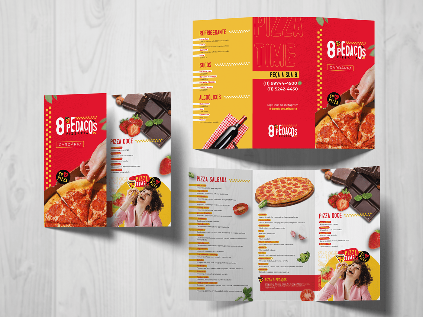 brand brand identity identidade visual logos Logotype menu Pizza pizzaria restaurante visual identity