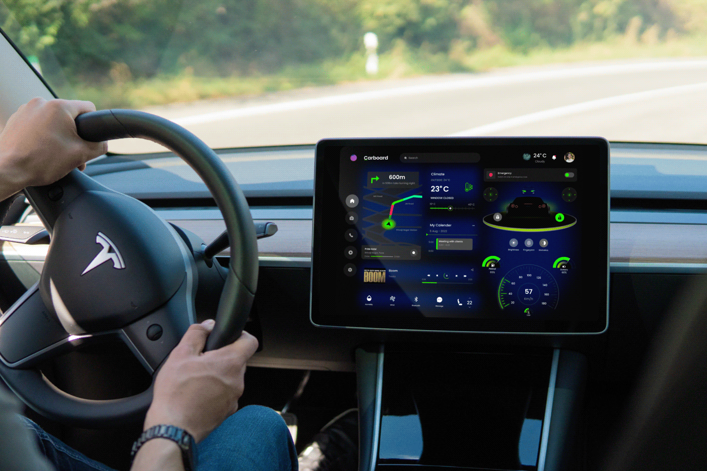 dashboard Car UI car UI/UX ui design Figma user interface navigation media