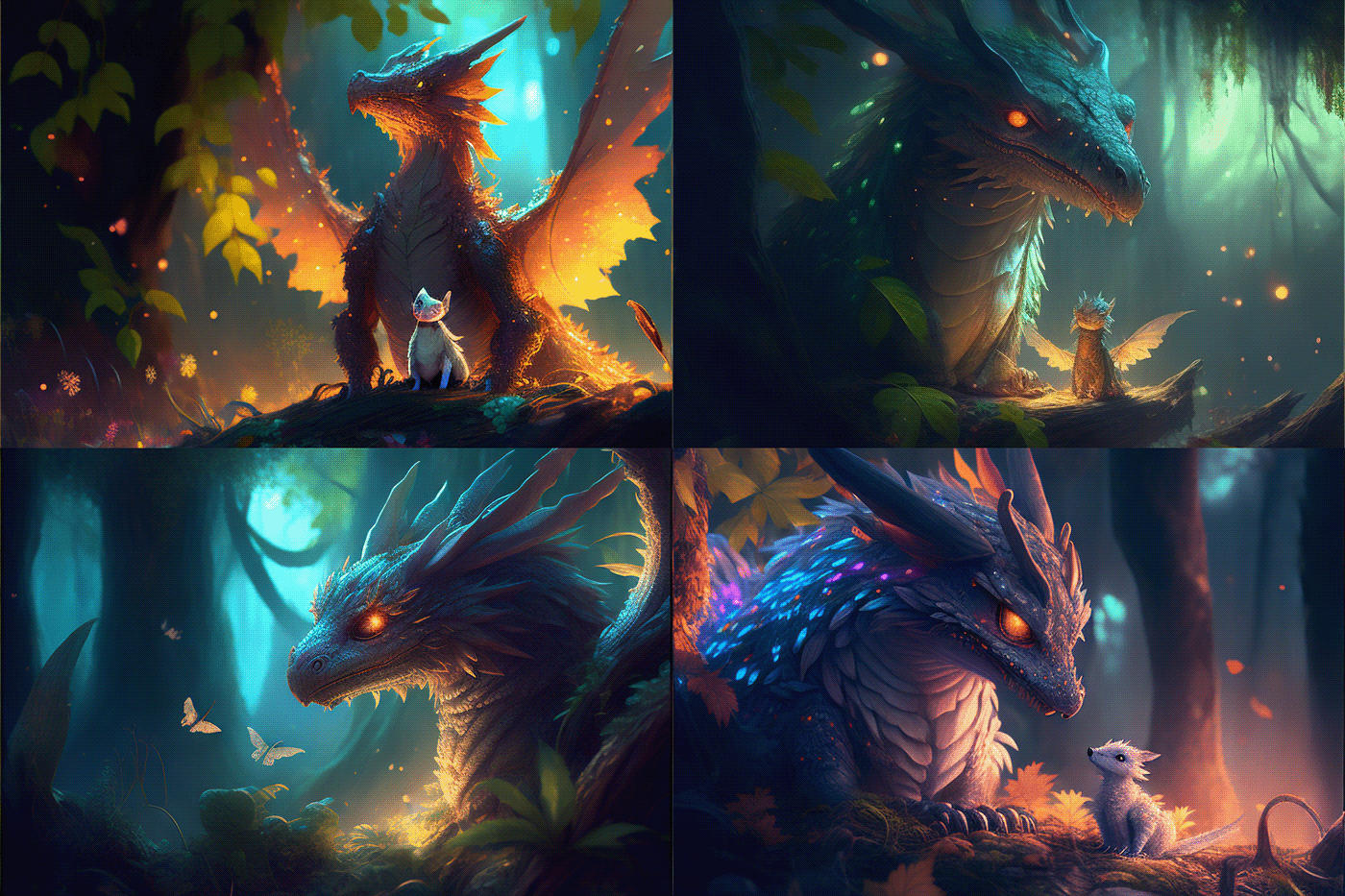 Character design  Digital Art  dragons fantasy ILLUSTRATION  painting  