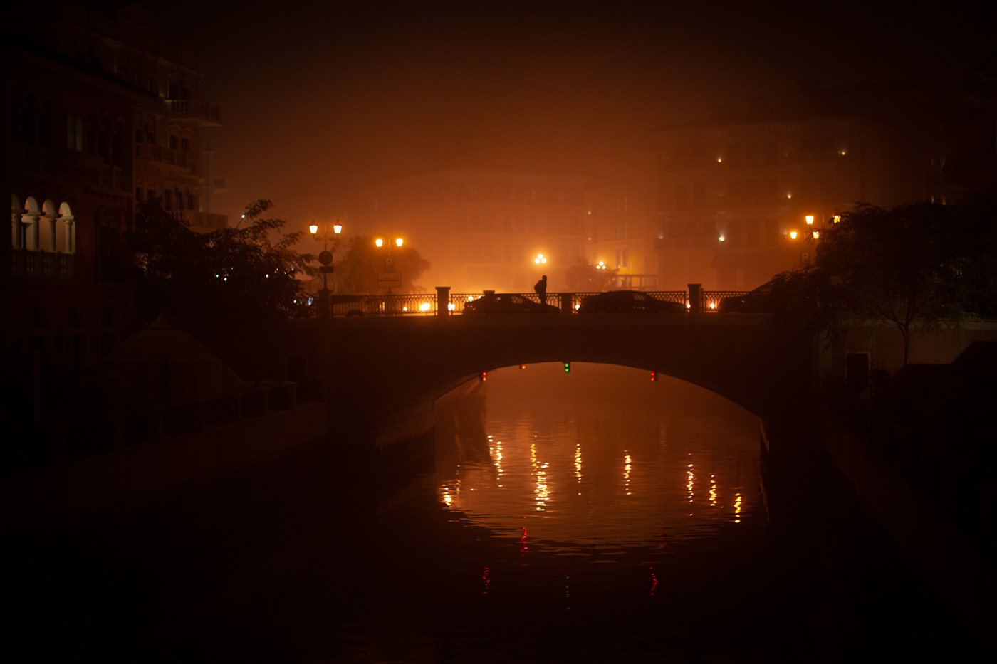 Cinema dark fog mist night Qatar ambiance artistic horror Photography 