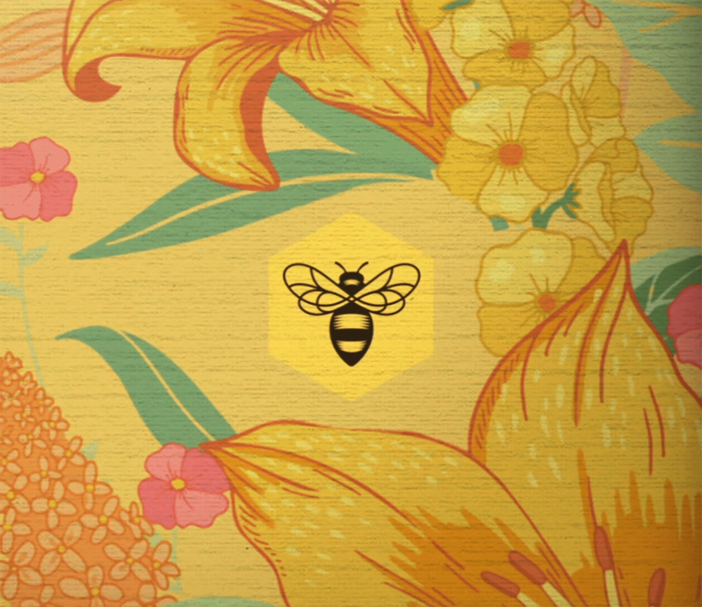 burt's bees commercial art floral Flowers ILLUSTRATION  Mural nature inspired Patterns plants wallpaper