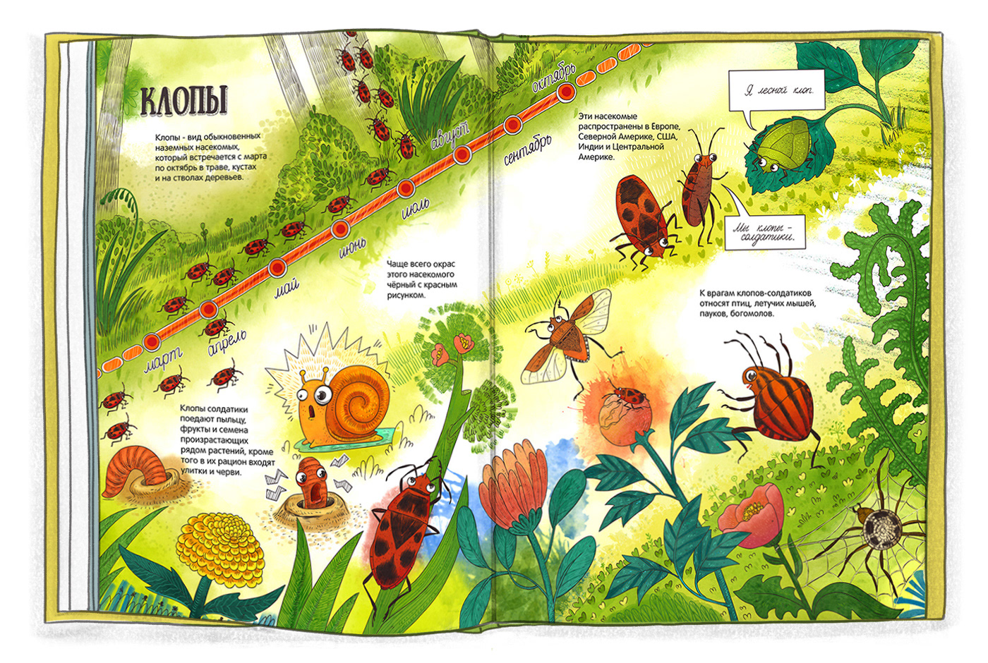 book cover Character design  children illustration children's book insect Picture book Digital Art  ILLUSTRATION  non-fiction Wimmelbild