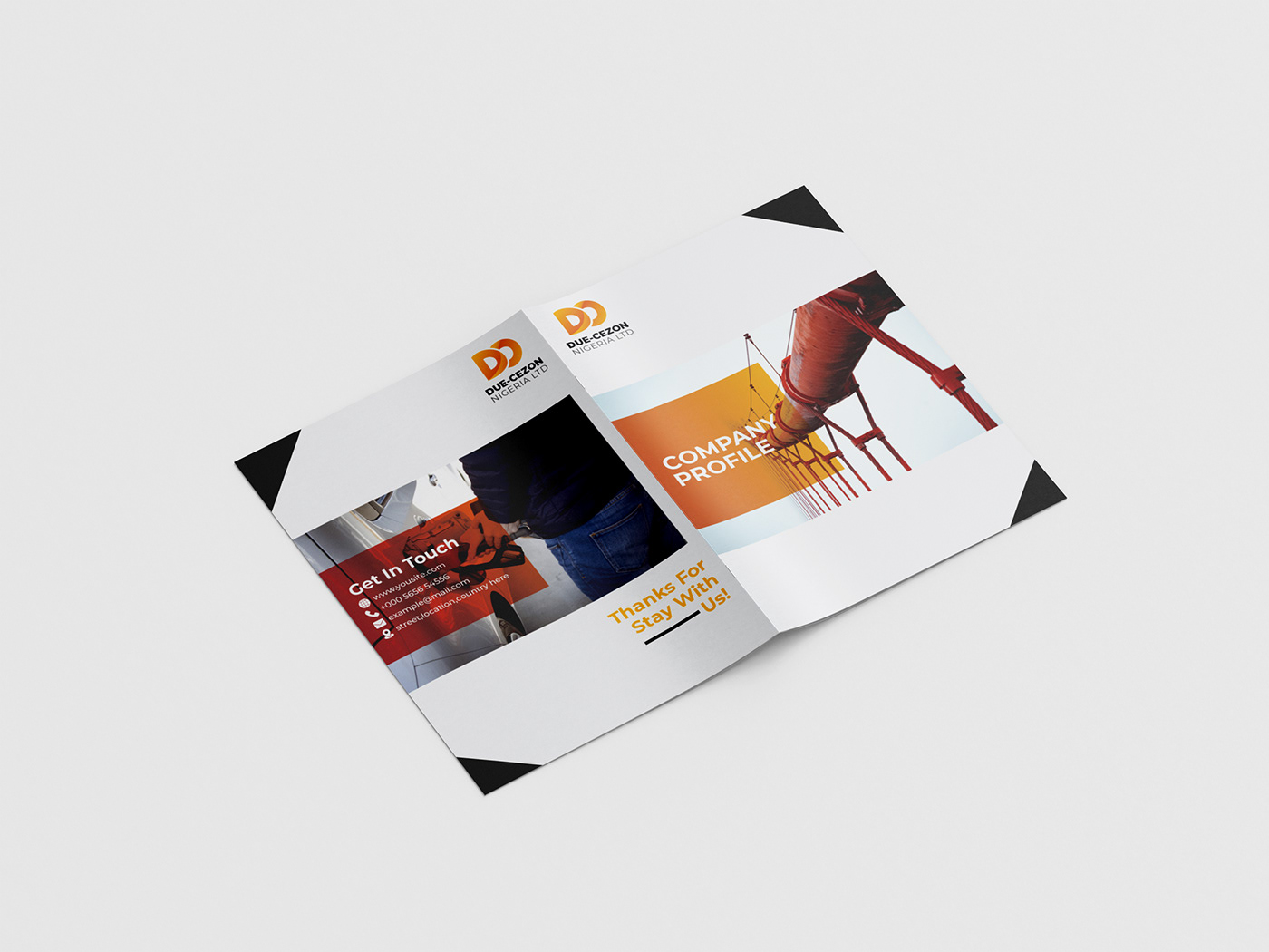 Oil Company company profile OIL AND GAS brochure design brochhure industry company profile