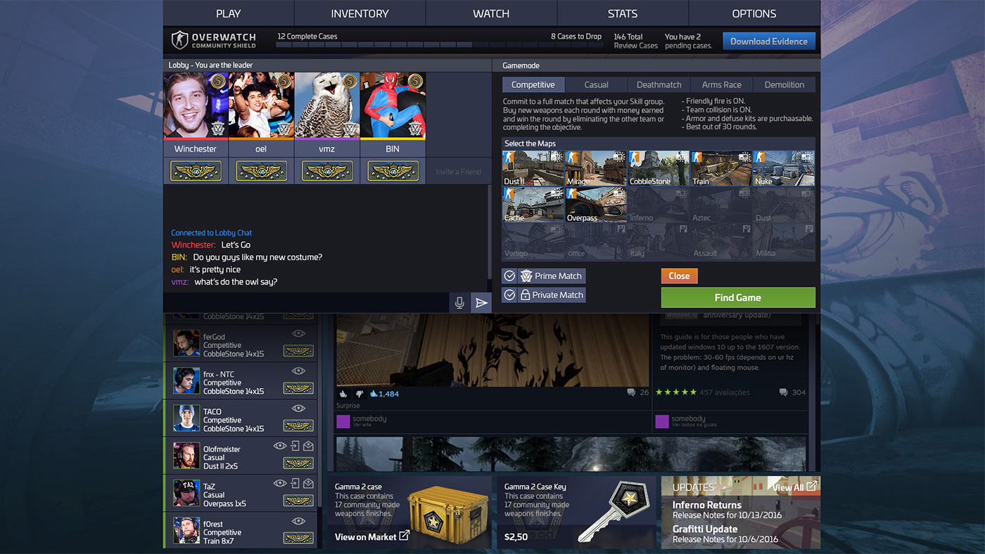counter strike Global offensive terrorists video game user Experience ux