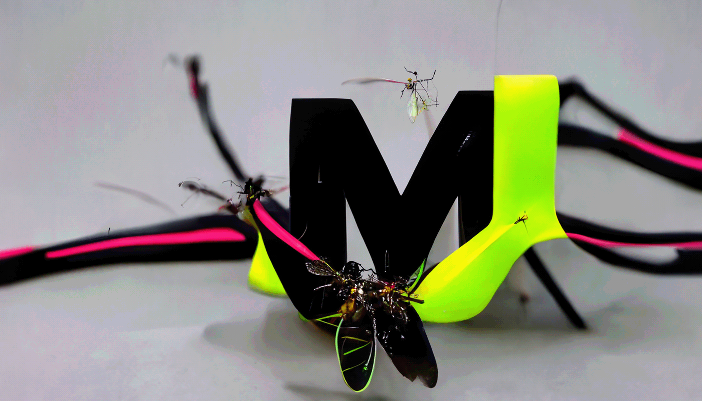 cyber futuristic harware insect Nature Nike organism sci-fi type typography  