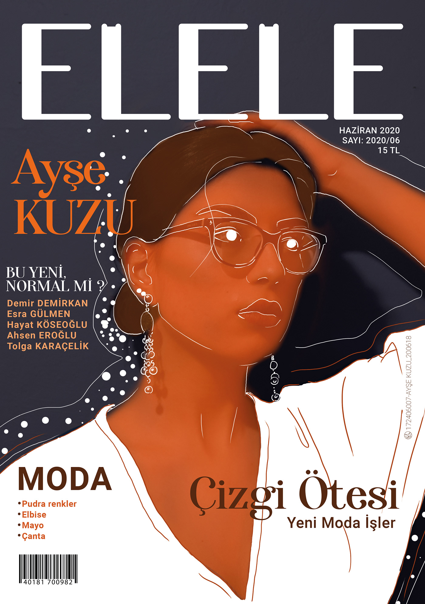 Dergi dergikapağıtasarımı design elele Elle grafik tasarım magazine tasarım vogue