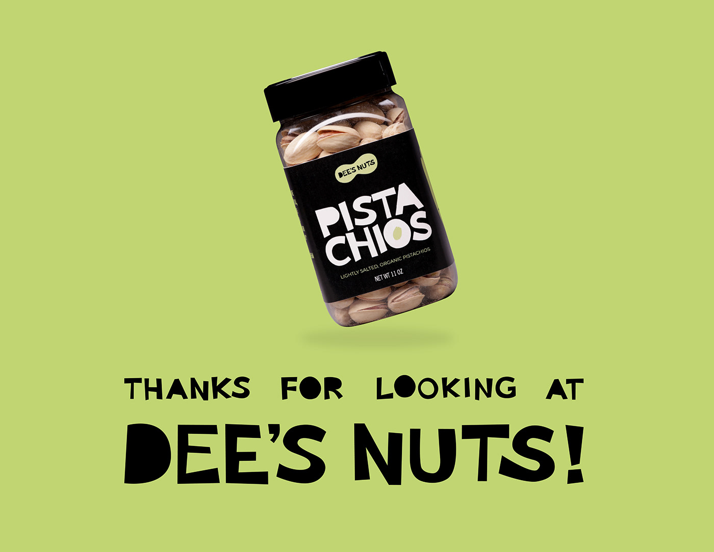 Dees Nuts package design  funny quirky nuts almonds peanuts pistachios package branding 