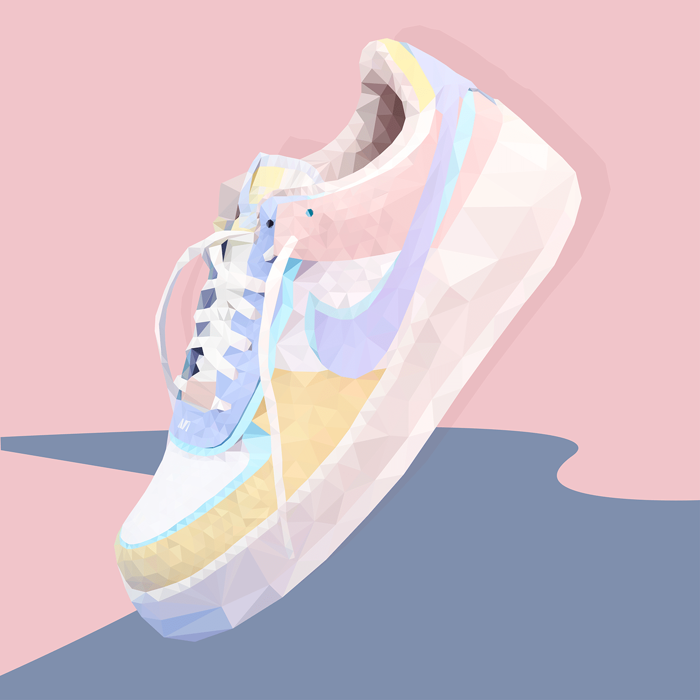 air force Low Poly low poly illustration Nike polygonal