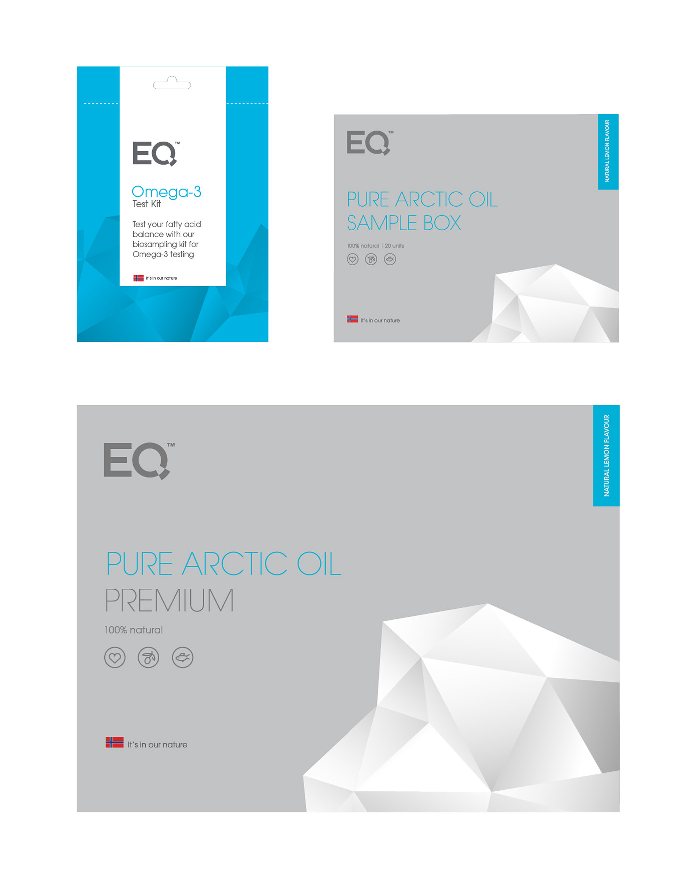 Packaging ice Arctic norway norwegian folding cardboard product Pack