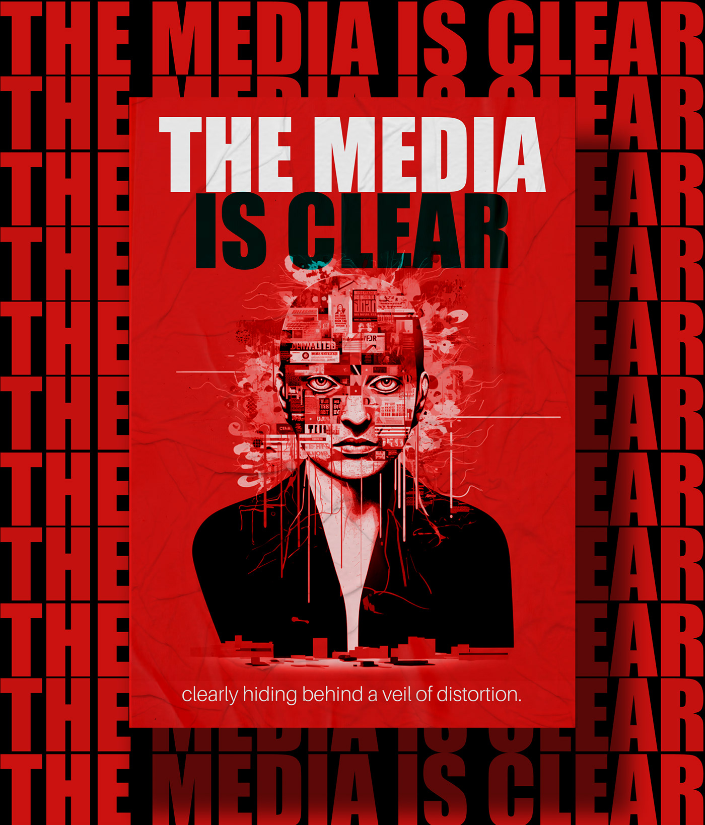 media poster Graphic Designer adobe illustrator iIllustration propoganda