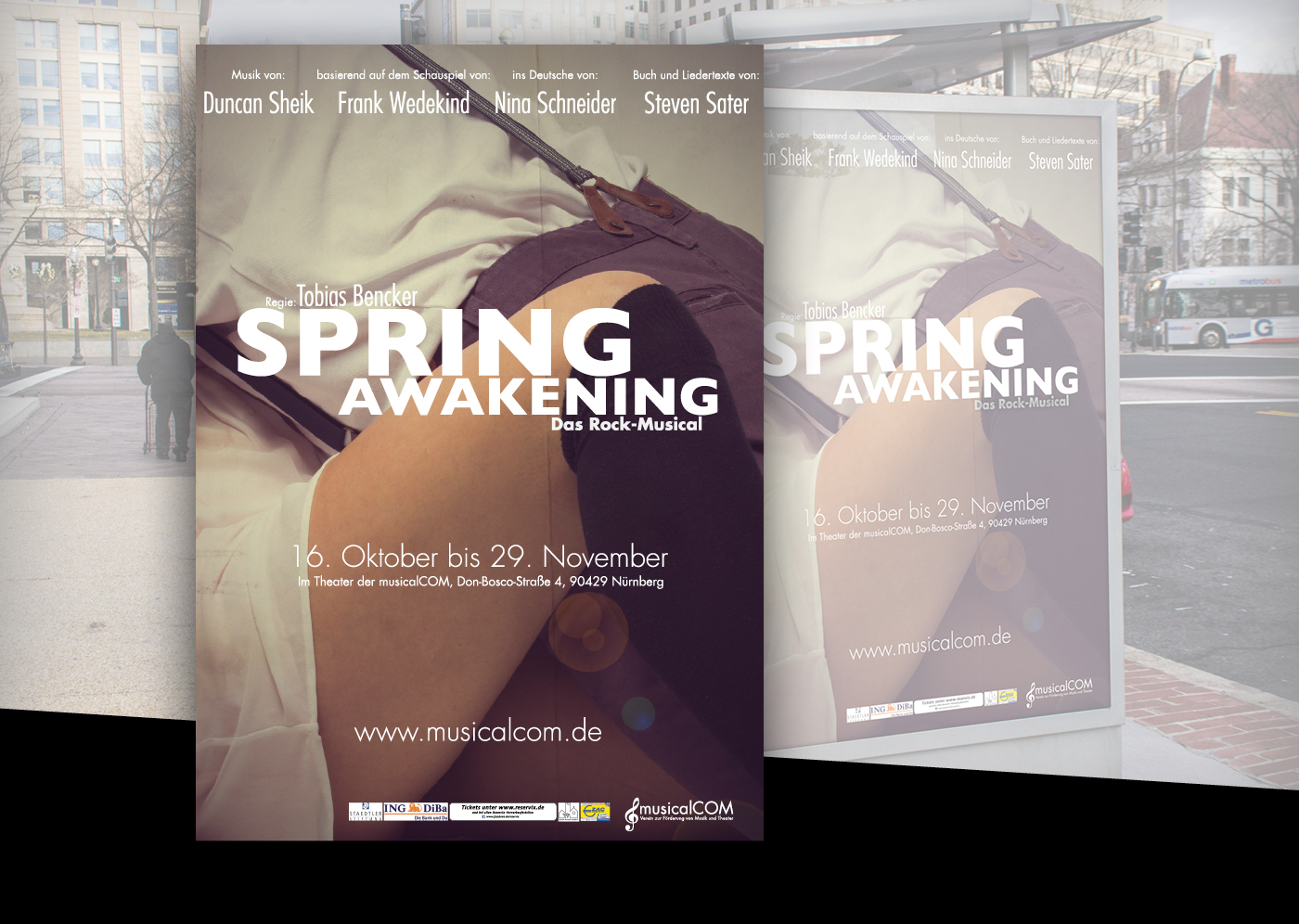 spring Awakening Nürnberg poster Musical fotografie