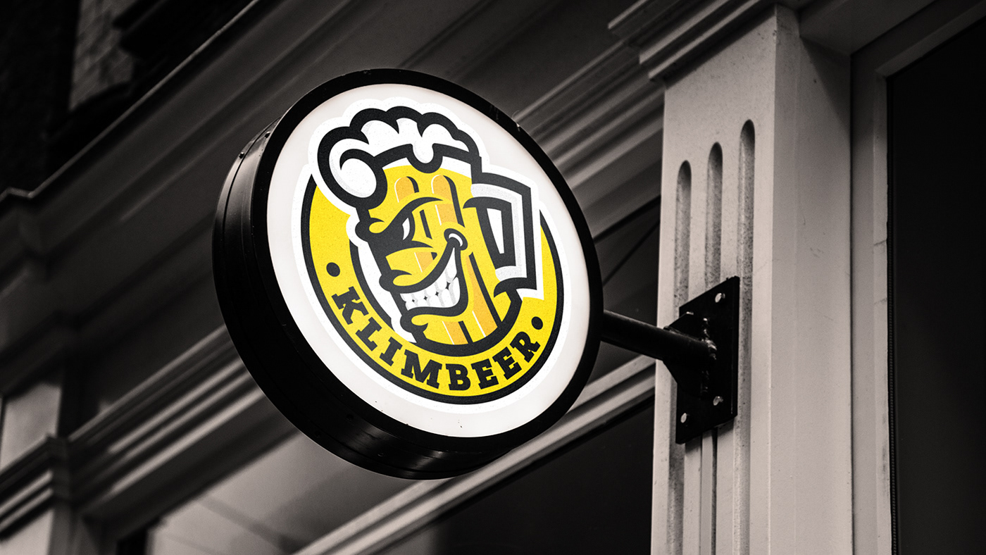 bar beer brand identity Character Kraft logo Mascot