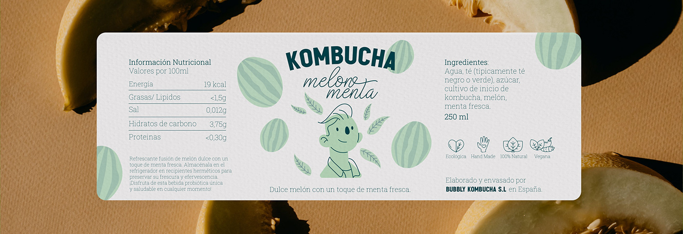 marca kombucha Packaging brand identity Brand Desing logo type logo type branding  Branding design