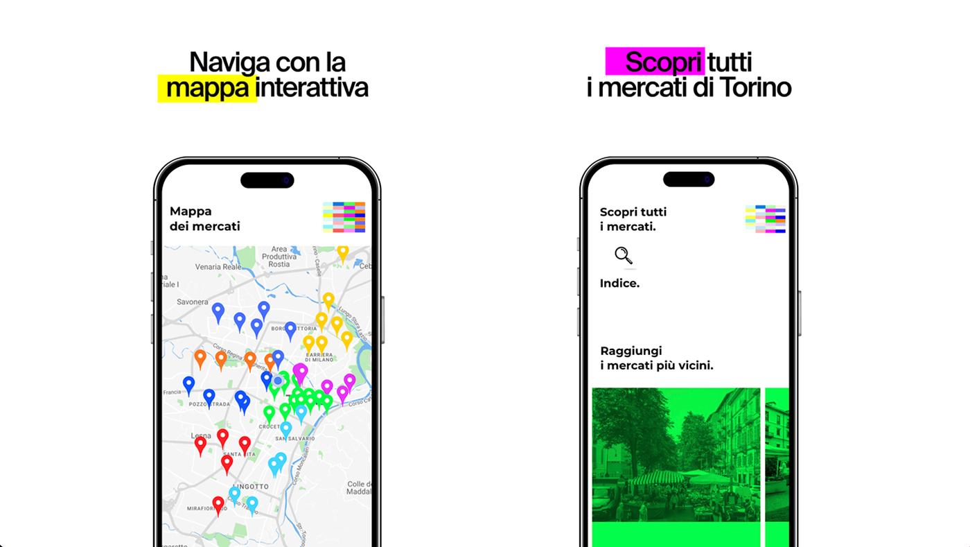 app design torino Simone Millesimo ux/ui app Adalo comune di torino noodles comunicazione torino mercati