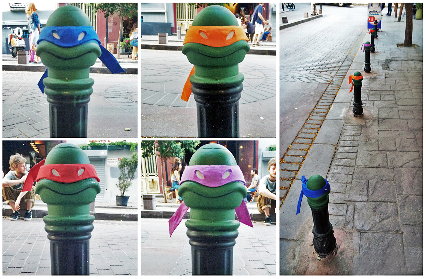 Ninja Turtles TMNT istanbul cihangir urban fixture bollard