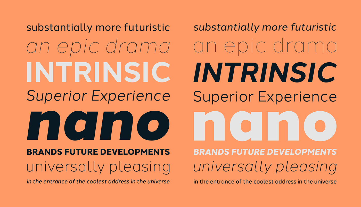 modern geometric future simple Typeface font type design avenir sans serif The Northern Block